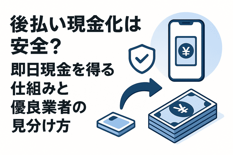 後払い現金化は安全？即日現金を得る仕組みと優良業者の見分け方
