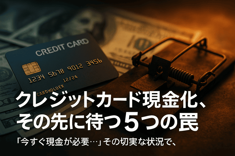 クレジットカード現金化、その先に待つ5つの罠