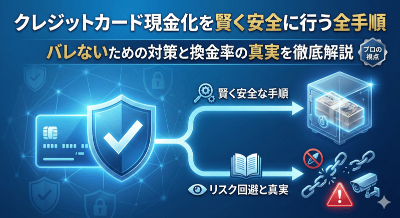 クレジットカード現金化を賢く安全に行う全手順｜バレないための対策と換金率の真実